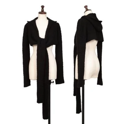 'S MaxMara Stole Design Hoodie Low Gauge Knit Bolero