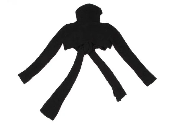 'S MaxMara Stole Design Hoodie Low Gauge Knit Bolero K-147104_008