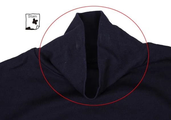 Yohji Yamamoto FEMME Logo Tab Turtle Neck T Shirt K-147108_005