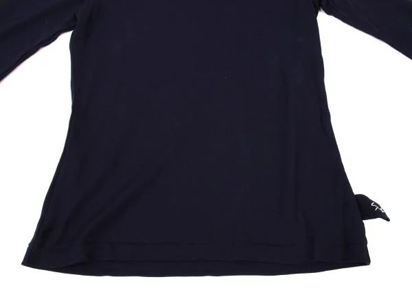 Yohji Yamamoto FEMME Logo Tab Turtle Neck T Shirt K-147108_008