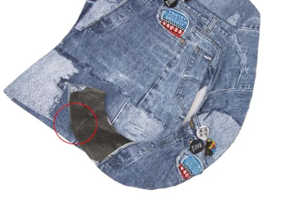 Christian Dior Denim Printed Curve Sleeves T Shirt K-147109_005