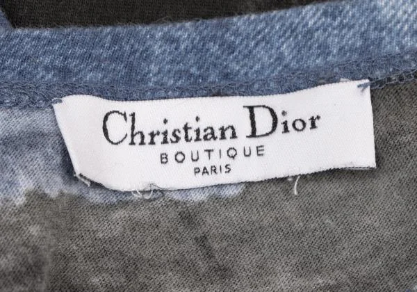 Christian Dior Denim Printed Curve Sleeves T Shirt K-147109_019