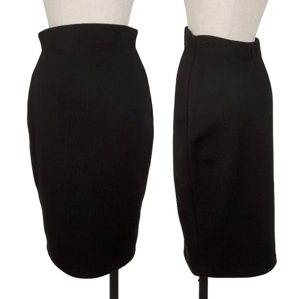 DKNY Wool Nylon Knit Skirt Black P K-147140_001