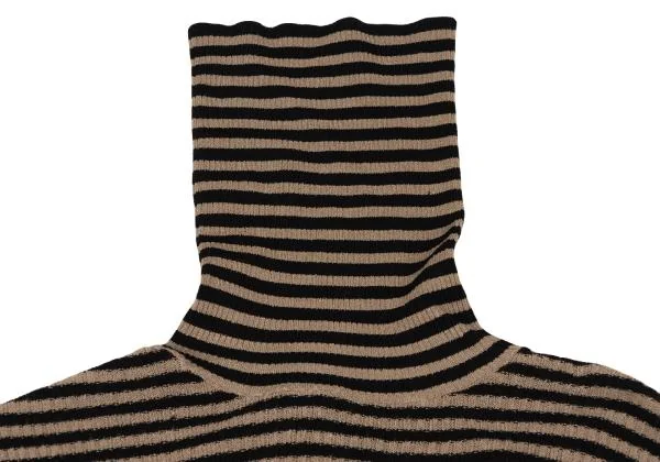 DOLCE&GABBANA Turtle Neck Stripe Rib Knit Sweater K-147142_004