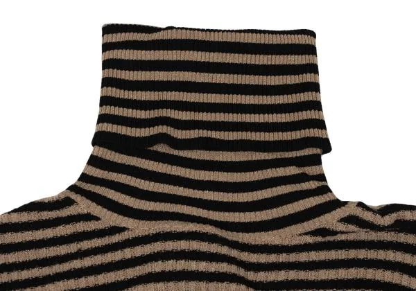 DOLCE&GABBANA Turtle Neck Stripe Rib Knit Sweater K-147142_005