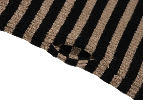 DOLCE&GABBANA Turtle Neck Stripe Rib Knit Sweater K-147142_007