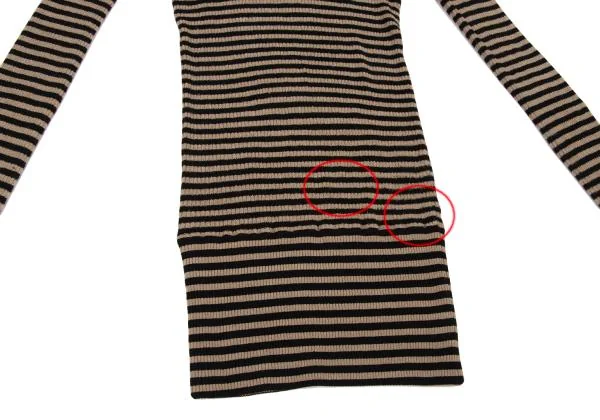 DOLCE&GABBANA Turtle Neck Stripe Rib Knit Sweater K-147142_009