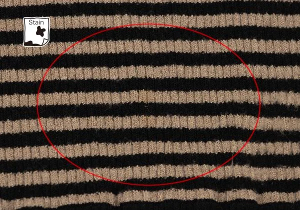 DOLCE&GABBANA Turtle Neck Stripe Rib Knit Sweater K-147142_010
