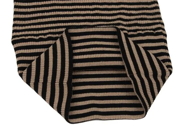 DOLCE&GABBANA Turtle Neck Stripe Rib Knit Sweater K-147142_012