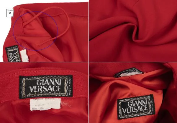 ジャンニヴェルサーチGIANNI VERSACE ウールセットアップ 赤40 K-147150_019