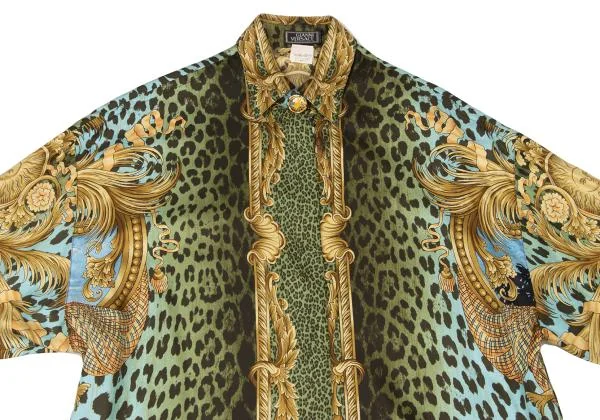 ジャンニヴェルサーチGIANNI VERSACE マイアミレオパードシルク