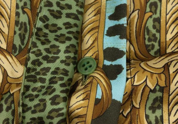 GIANNI VERSACE Miami Leopard Silk Shirt K-147153_010