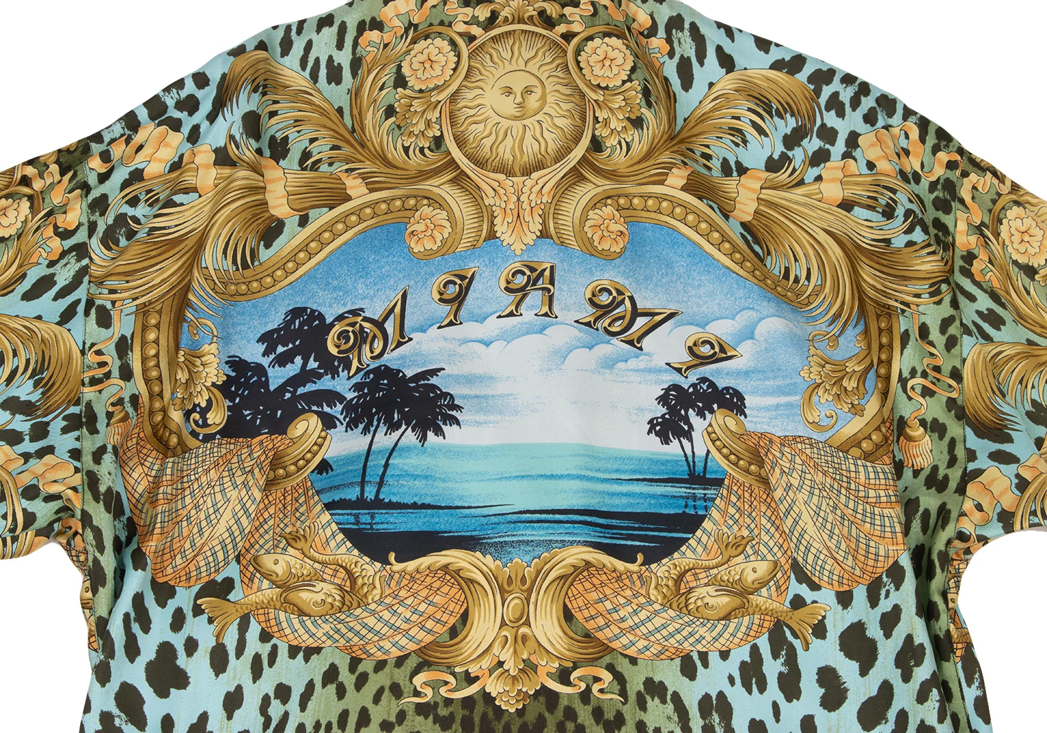 ジャンニヴェルサーチGIANNI VERSACE マイアミレオパードシルク
