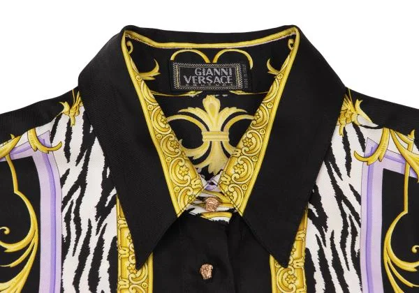 ジャンニヴェルサーチGIANNI VERSACE フローラルバロックプリントシャツ マルチ40 K-147154_004