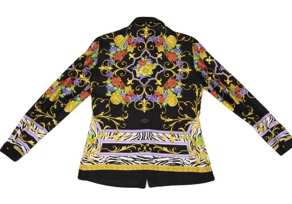 ジャンニヴェルサーチGIANNI VERSACE フローラルバロックプリントシャツ マルチ40 K-147154_011