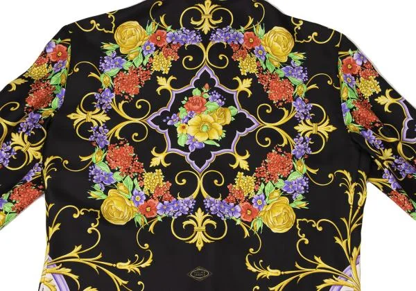 ジャンニヴェルサーチGIANNI VERSACE フローラルバロックプリントシャツ マルチ40 K-147154_012