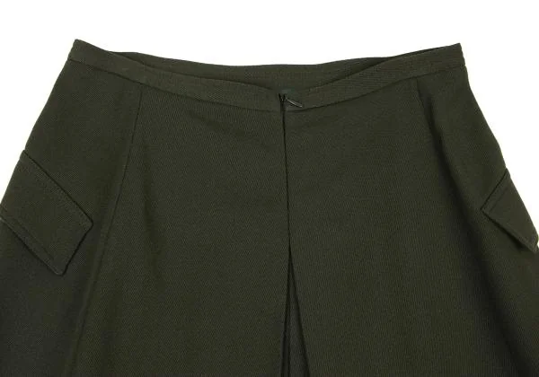 ジャンニヴェルサーチGIANNI VERSACE ポケットデザインバックボタンスカート カーキM位 K-147160_008