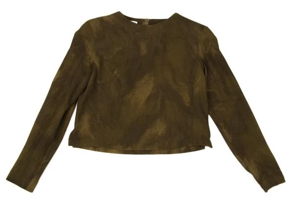 GIANFRANCO FERRE Allover Graphic Back Open Wool Top K-147164_002