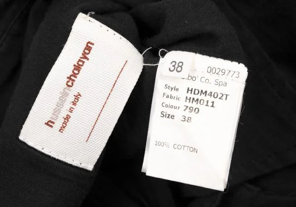 Hussein Chalayan Cotton Drawstring Sleeveless Shirt Tunic K-147211_019