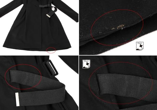 Hussein Chalayan Melton Wool Belted Coat K-147212_006