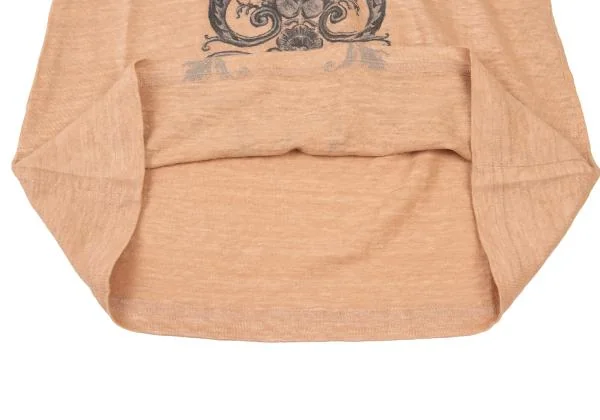 BALENCIAGA Gothic Printed Linen T Shirt K-147316_007
