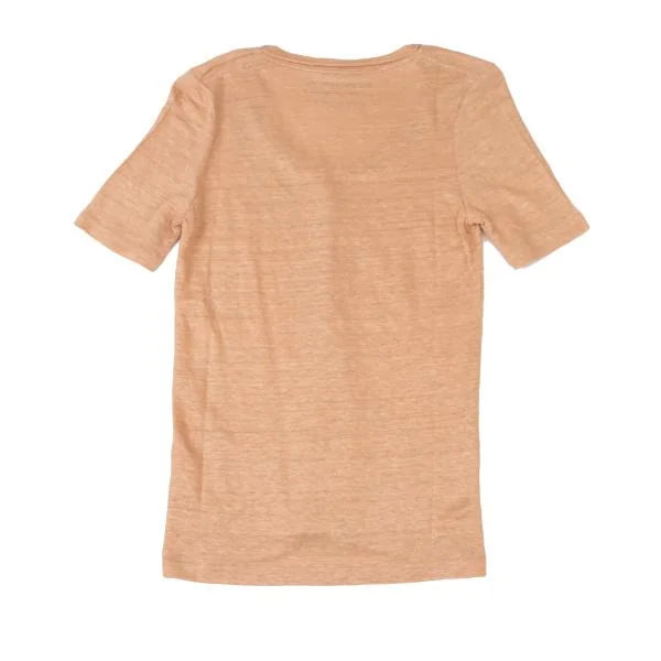 BALENCIAGA Gothic Printed Linen T Shirt K-147316_008