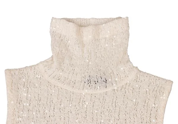 DONNA KARAN Sequined High Neck Sleeveless Knit K-147325_003