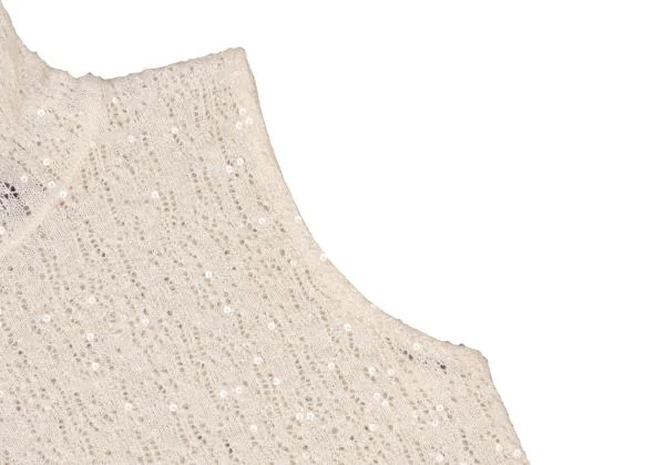 DONNA KARAN Sequined High Neck Sleeveless Knit K-147325_004