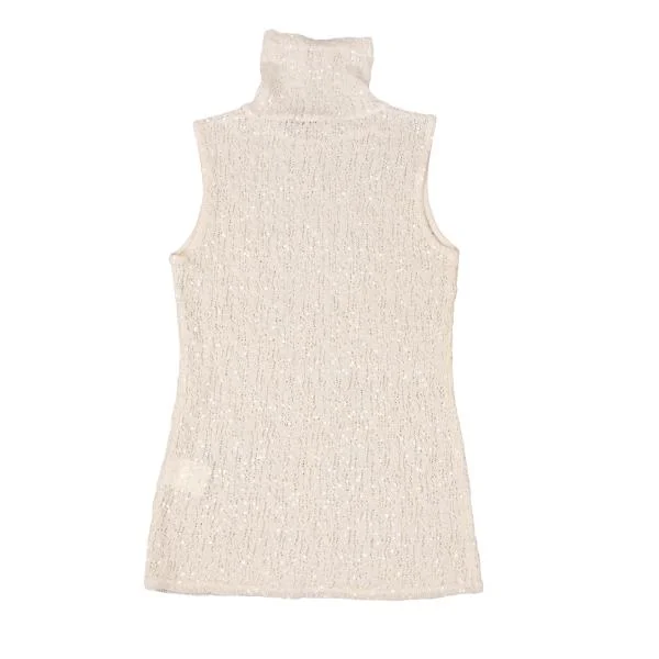 DONNA KARAN Sequined High Neck Sleeveless Knit K-147325_007