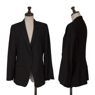GIORGIO ARMANI Wool Wrapped Button Jacket