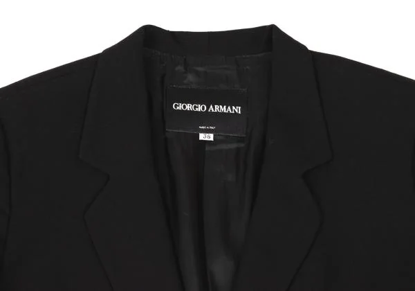 ジョルジオ アルマーニGIORGIO ARMANI ウール包み1Bジャケット 黒38 K-147331_003