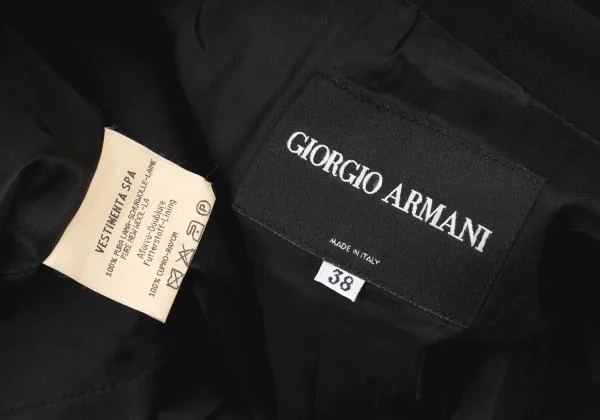 ジョルジオ アルマーニGIORGIO ARMANI ウール包み1Bジャケット 黒38 K-147331_012