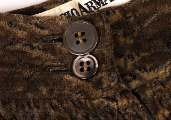 ジョルジオ アルマーニGIORGIO ARMANI シャーリングウエストベロアワイドパンツ 茶42 K-147336_003