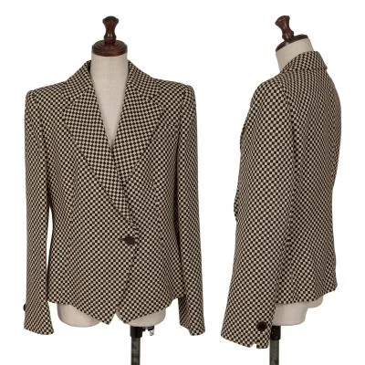 EMPORIO ARMANI Block Checked Double Jacket