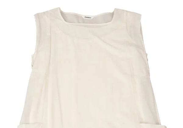 Plantation Patch Design Layered Sleeveless Dress K-147371_003