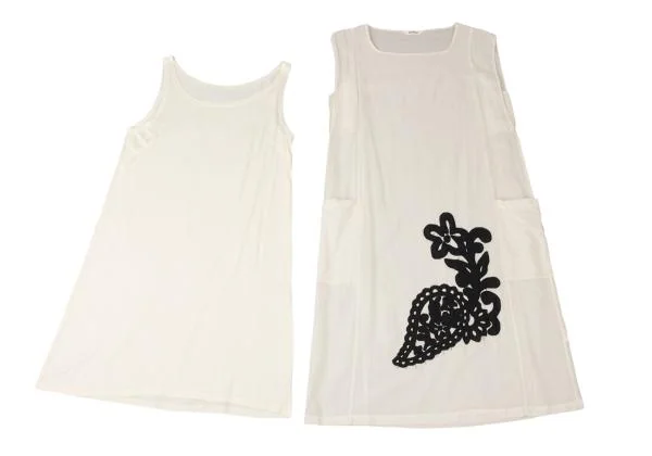 Plantation Patch Design Layered Sleeveless Dress K-147371_011