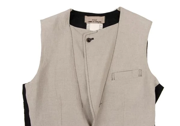 tricot COMME des GARCONS Different Materials Switching Vest K-147379_003
