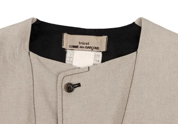 tricot COMME des GARCONS Different Materials Switching Vest K-147379_004