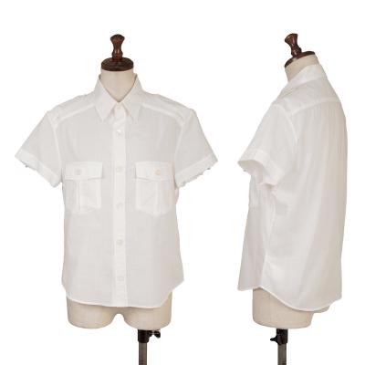 Y's Cotton Military Short Sleeves Shirt