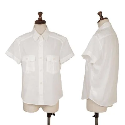 Y's Cotton Military Short Sleeves Shirt