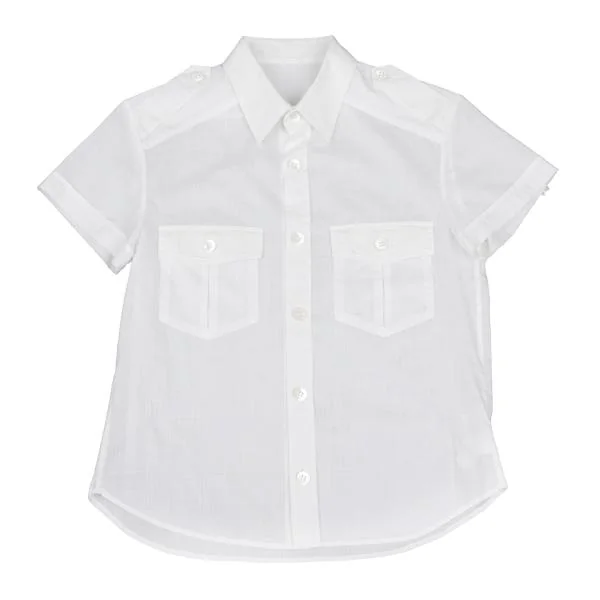 Y's Cotton Military Short Sleeves Shirt K-147384_002