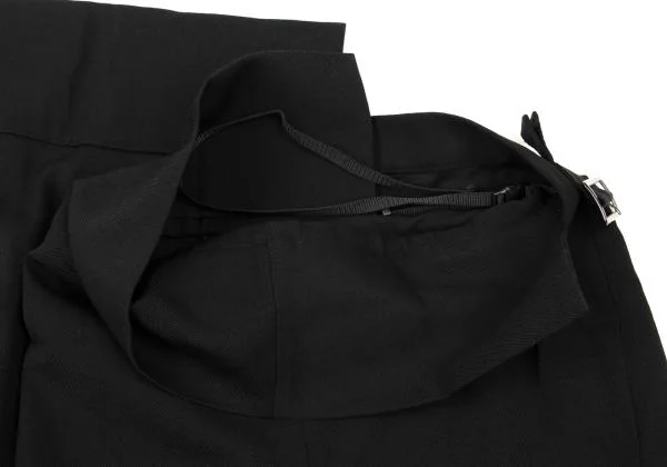 REGULATION yohji yamamoto Old Gaba Half Wrap Dropped Crotch Pants K-147391_010