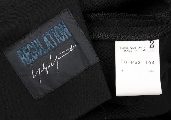 REGULATION yohji yamamoto Old Gaba Half Wrap Dropped Crotch Pants K-147391_017