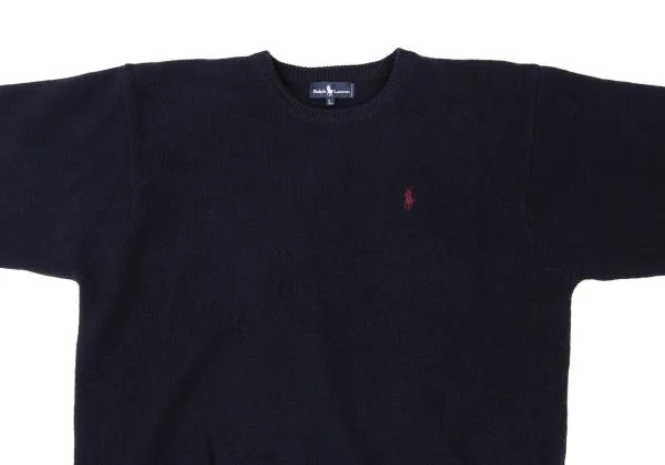 ラルフローレンRalph Lauren ポニーワンポイント刺繍クルーネックニットセーター 紺L K-147409_003