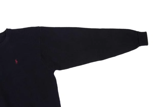 ラルフローレンRalph Lauren ポニーワンポイント刺繍クルーネックニットセーター 紺L K-147409_007