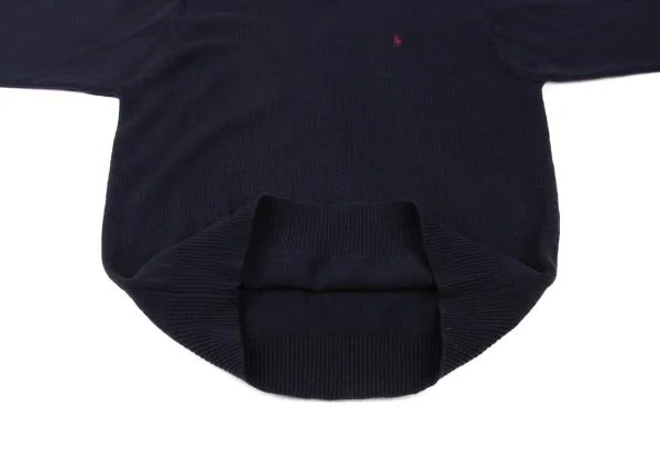 ラルフローレンRalph Lauren ポニーワンポイント刺繍クルーネックニットセーター 紺L K-147409_012