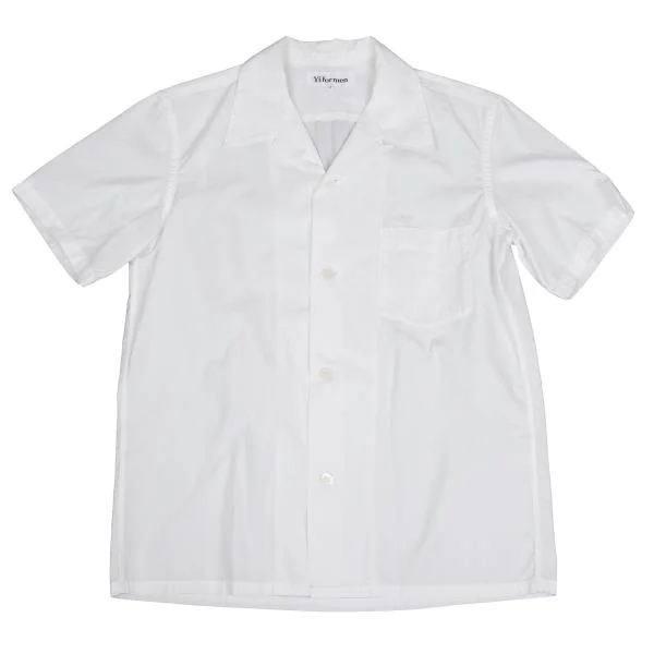 ワイズフォーメンY's for men オープンカラー半袖シャツ 白3 K-147431_001