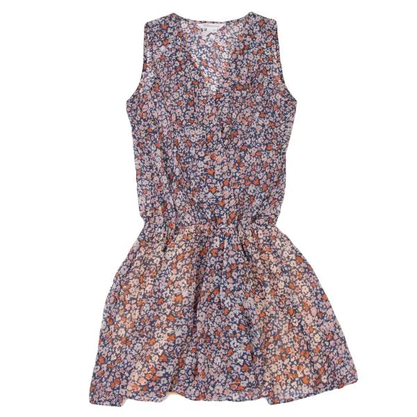 BCBGeneration Floral Printed See-through Sleeveless Dress K-147436_002