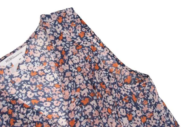 BCBGeneration Floral Printed See-through Sleeveless Dress K-147436_007