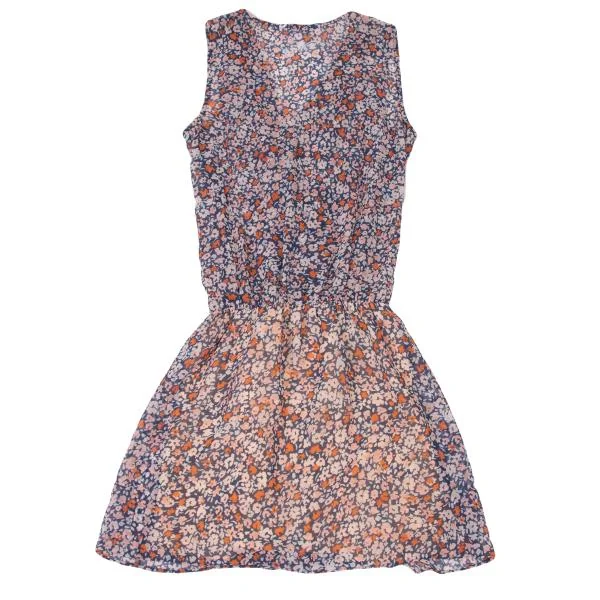 BCBGeneration Floral Printed See-through Sleeveless Dress K-147436_012